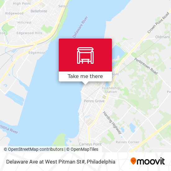 Mapa de Delaware Ave at West Pitman St#