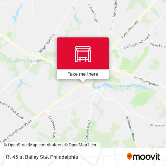 Rt-45 at Bailey St# map