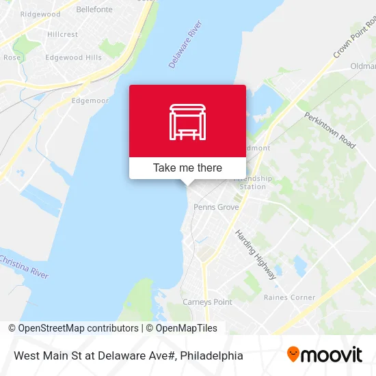 West Main St at Delaware Ave# map