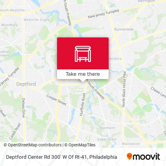 Deptford Center Rd 300' W Of Rt-41 map