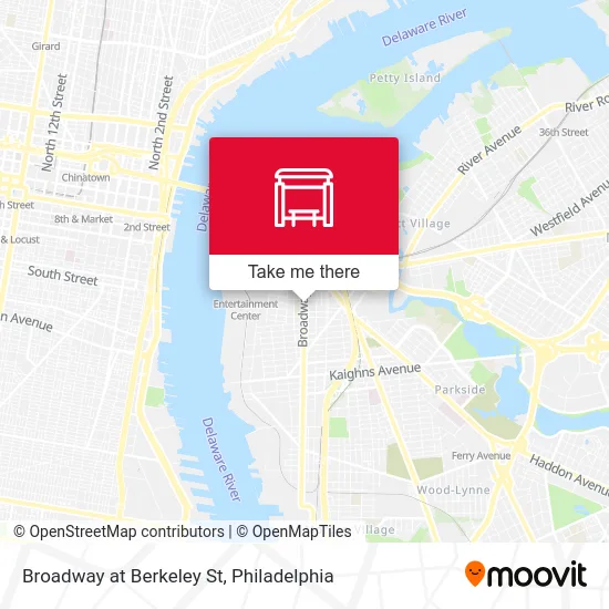 Broadway at Berkeley St map