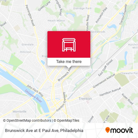 Mapa de Brunswick Ave at E Paul Ave
