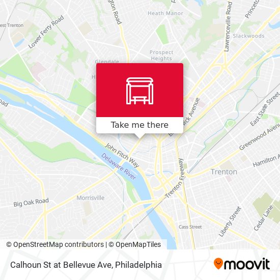 Calhoun St at Bellevue Ave map