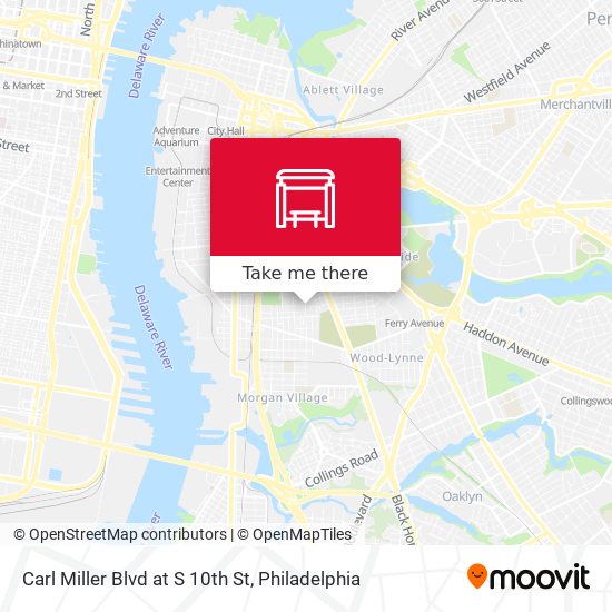 Mapa de Carl Miller Blvd at S 10th St