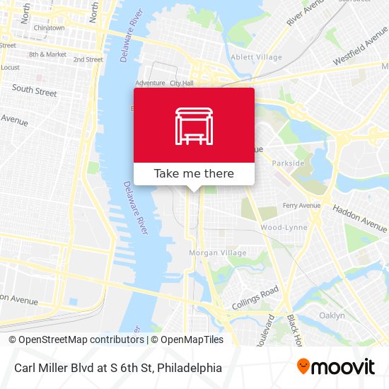 Mapa de Carl Miller Blvd at S 6th St