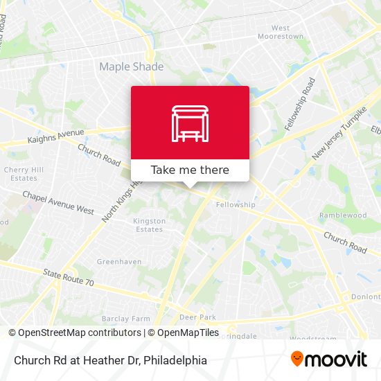 Church Rd at Heather Dr map