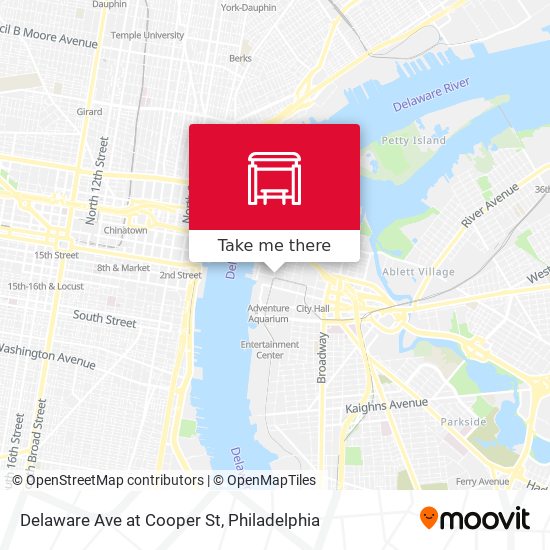 Mapa de Delaware Ave at Cooper St