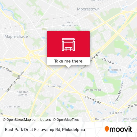 Mapa de East Park Dr at Fellowship Rd
