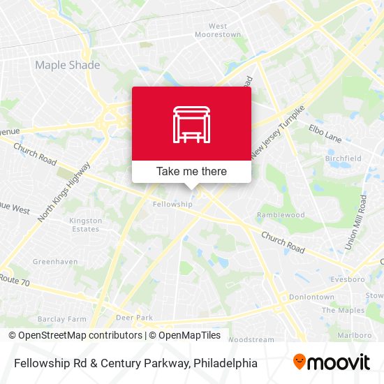 Mapa de Fellowship Rd & Century Parkway
