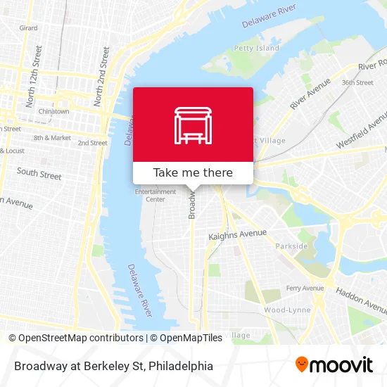 Broadway at Berkeley St map