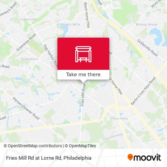 Mapa de Fries Mill Rd at Lorne Rd