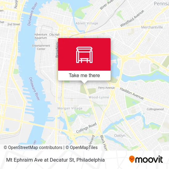 Mt Ephraim Ave at Decatur St map