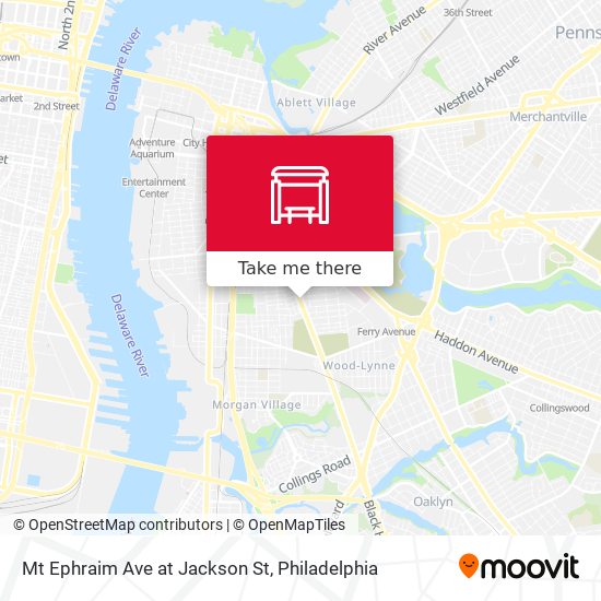 Mt Ephraim Ave at Jackson St map