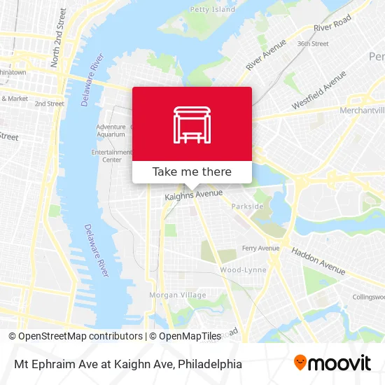 Mt Ephraim Ave at Kaighn Ave map
