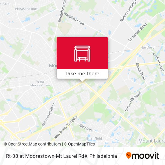 Mapa de Rt-38 at Moorestown-Mt Laurel Rd#