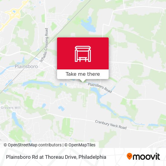 Plainsboro Rd at Thoreau Drive map