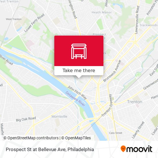 Mapa de Prospect St at Bellevue Ave