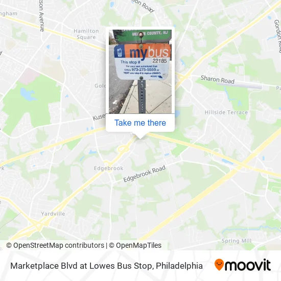 Marketplace Blvd at Lowes Bus Stop map