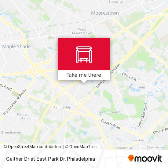 Gaither Dr at East Park Dr map