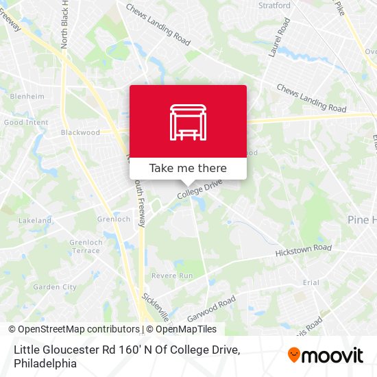 Little Gloucester Rd 160' N Of College Drive map