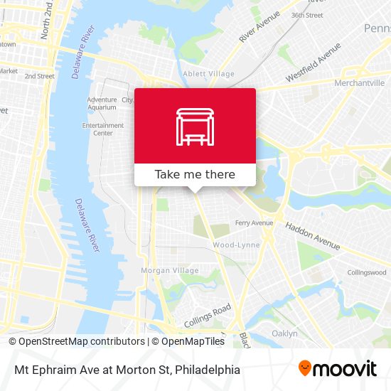 Mt Ephraim Ave at Morton St map