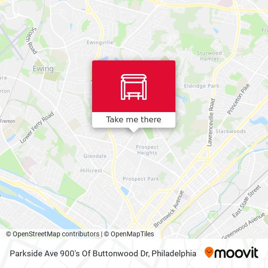 Mapa de Parkside Ave 900's Of Buttonwood Dr