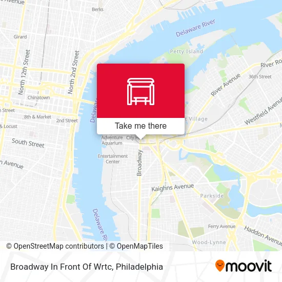 Mapa de Broadway In Front Of Wrtc