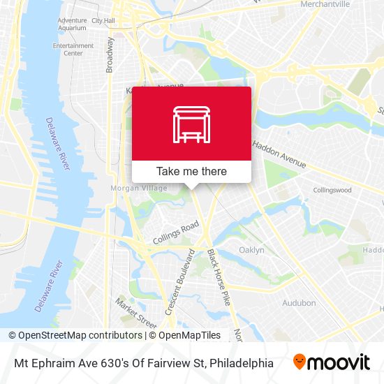 Mapa de Mt Ephraim Ave 630's Of Fairview St
