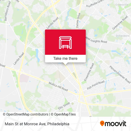 Main St at Monroe Ave map