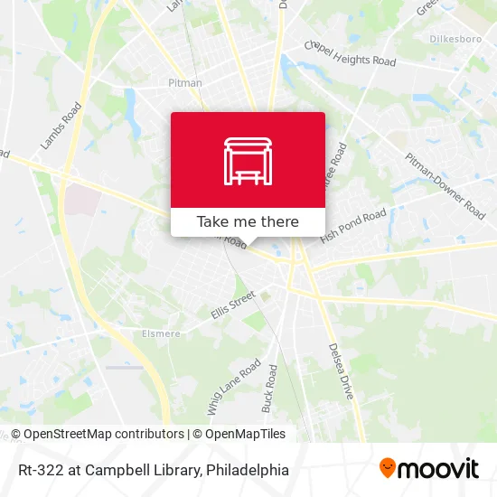 Rt-322 at Campbell Library map