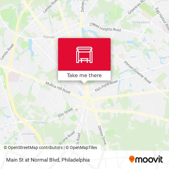 Main St at Normal Blvd map