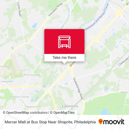 Mercer Mall at Bus Stop Near Shoprite map