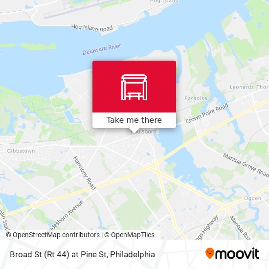 Mapa de Broad St (Rt 44) at Pine St
