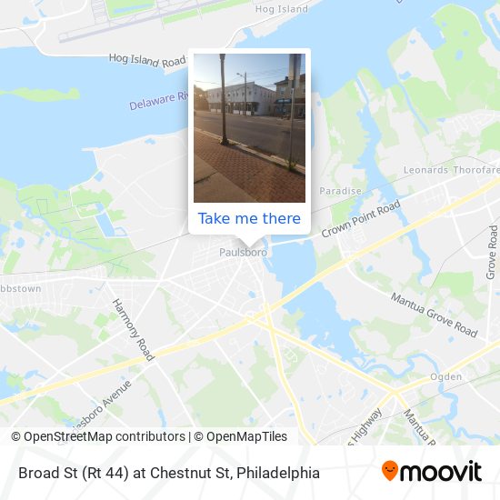 Broad St (Rt 44) at Chestnut St map