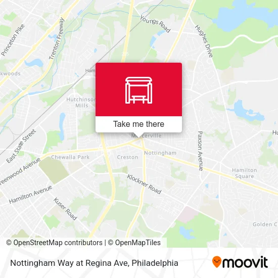 Nottingham Way at Regina Ave map