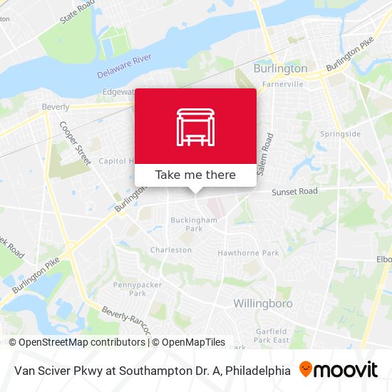 Van Sciver Pkwy at Southampton Dr. A map