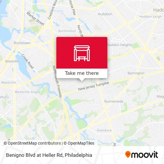 Benigno Blvd at Heller Rd map
