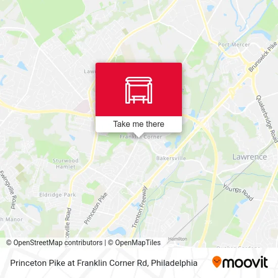 Princeton Pike at Franklin Corner Rd map