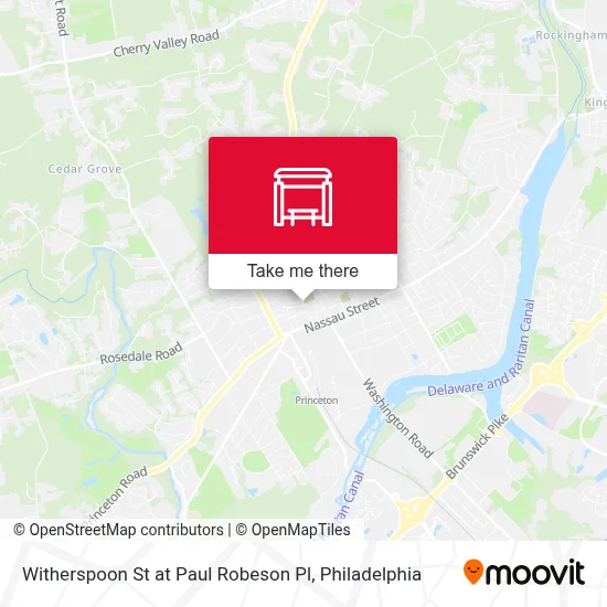 Witherspoon St at Paul Robeson Pl map