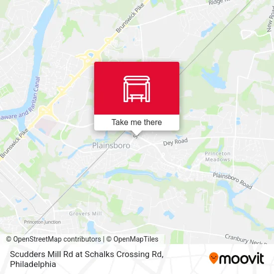 Scudders Mill Rd at Schalks Crossing Rd map