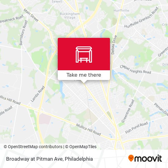 Mapa de Broadway at Pitman Ave