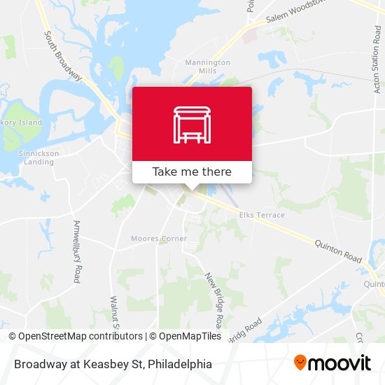 Mapa de Broadway at Keasbey St