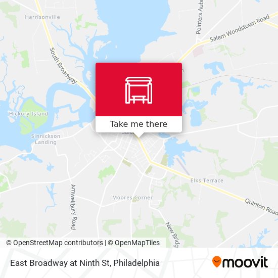 East Broadway at Ninth St map