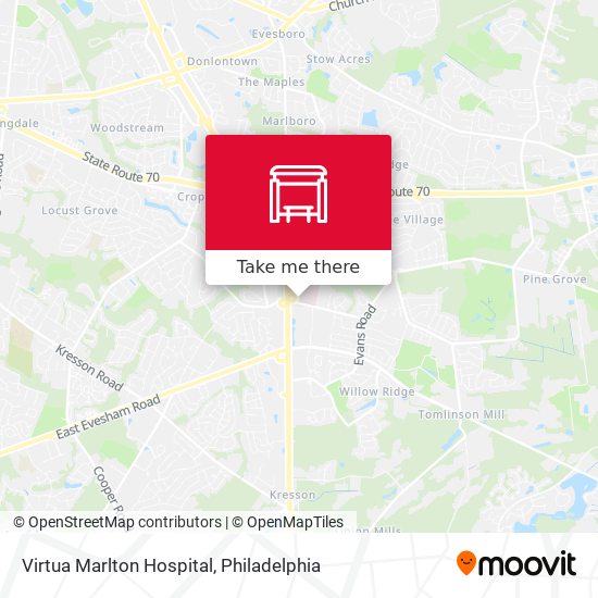 Virtua Marlton Hospital map
