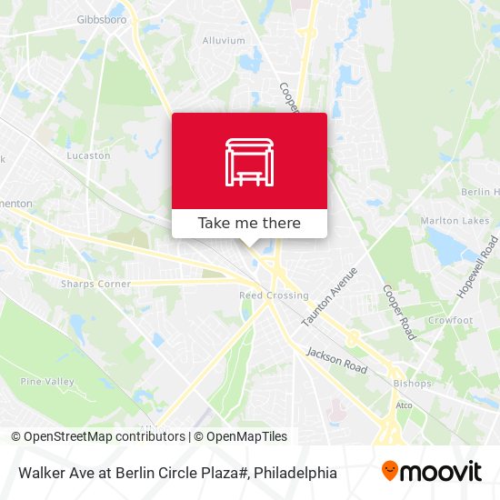 Walker Ave at Berlin Circle Plaza# map