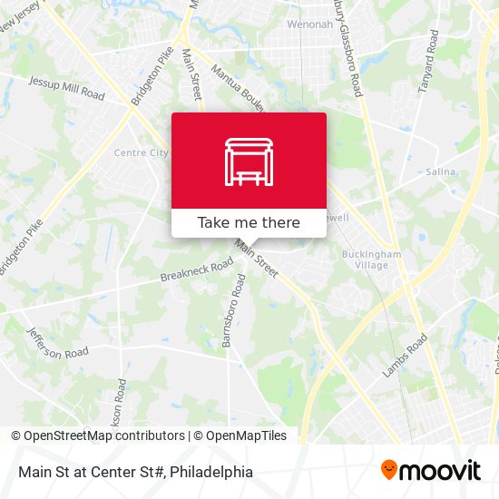 Main St at Center St# map
