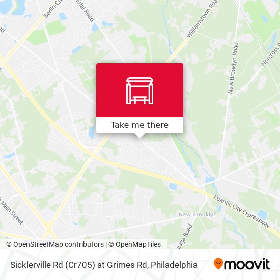 Sicklerville Rd (Cr705) at Grimes Rd map