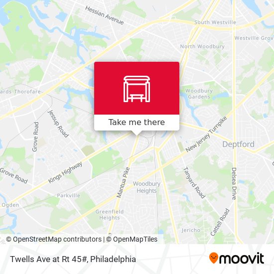 Twells Ave at Rt 45# map