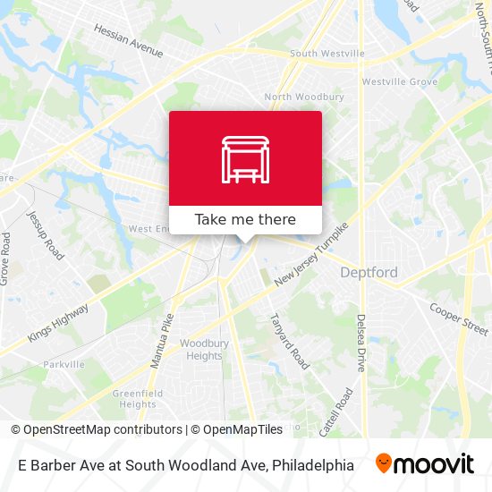 E Barber Ave at South Woodland Ave map