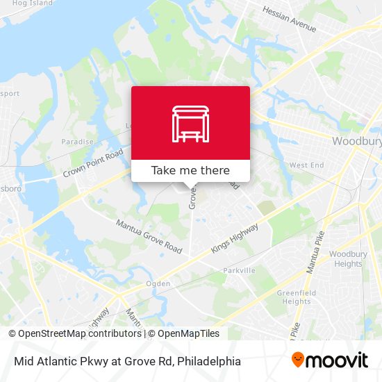 Mapa de Mid Atlantic Pkwy at Grove Rd